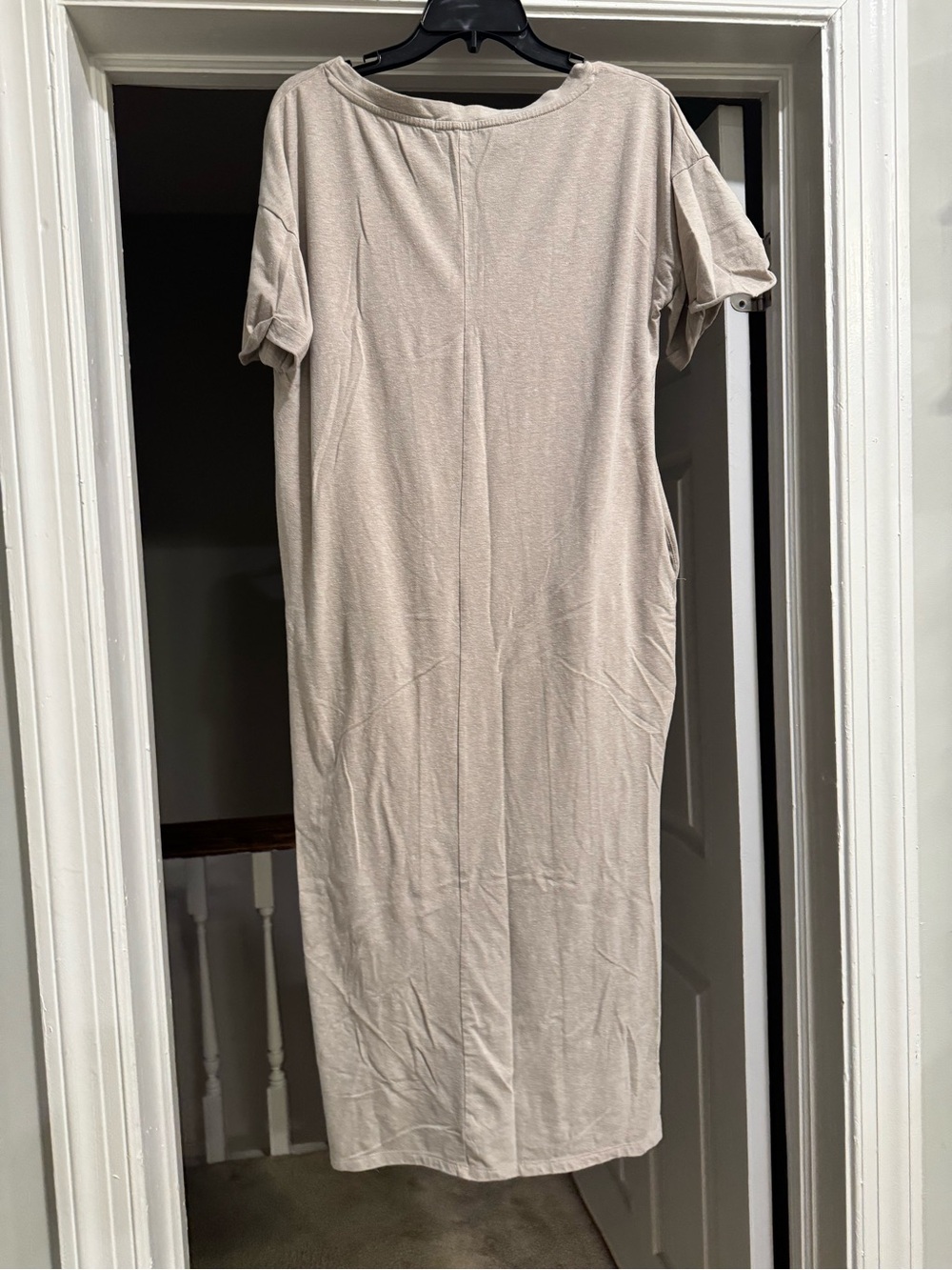 Cultures Code Tan Short-Sleeve T-Shirt Dress View 2